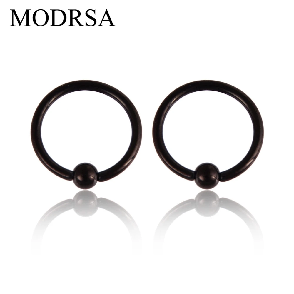 Кольца-бусины MODRSA 2 шт./лот 16 г кольца с шариками для закрытия тела перегородки
