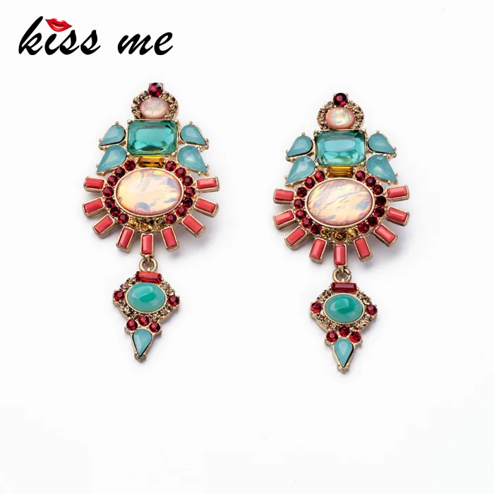 KISS ME 2017 модные эффектные ювелирные изделия Элегантные новые золотые длинные
