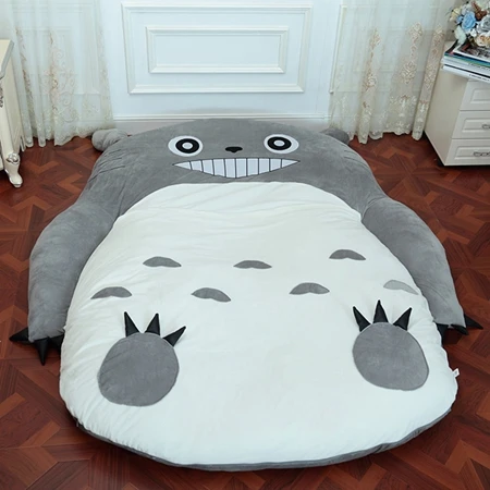 Tooth Totoro Тоторо из японского аниме плюшевые шапочки мультфильм кошка кровать татами матрас милый детский спальный мешок для взрослых и детей подарок - Цвет: Tooth Totoro