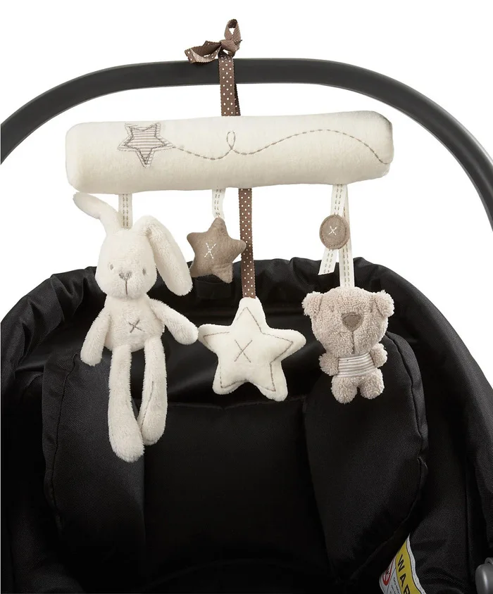 Детская музыкальная подвесная кровать с кроликом плюшевое сиденье звонок