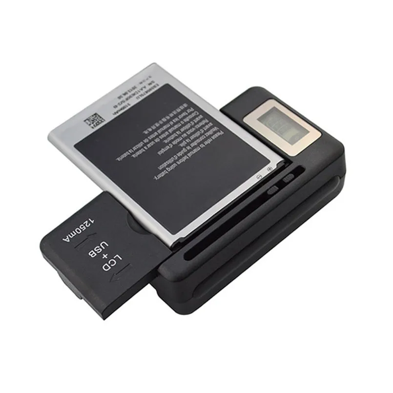 Универсальное зарядное устройство ЖК-экран индикатора для смартфона Cargador USB порт путешествия зарядное устройство адаптер Черный