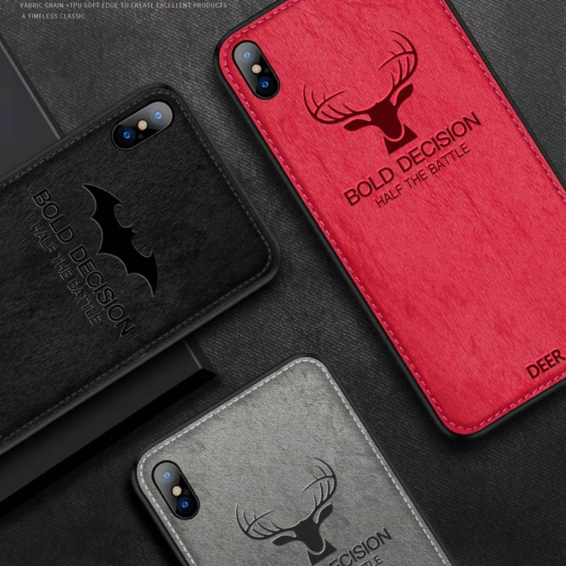 Luxuury Vertical TPU Frame Covers Case For iphone 7 8 6 6s Plus Cloth Pattern Silicone Soft Ultra Thin Phone Cover iPhone X |
