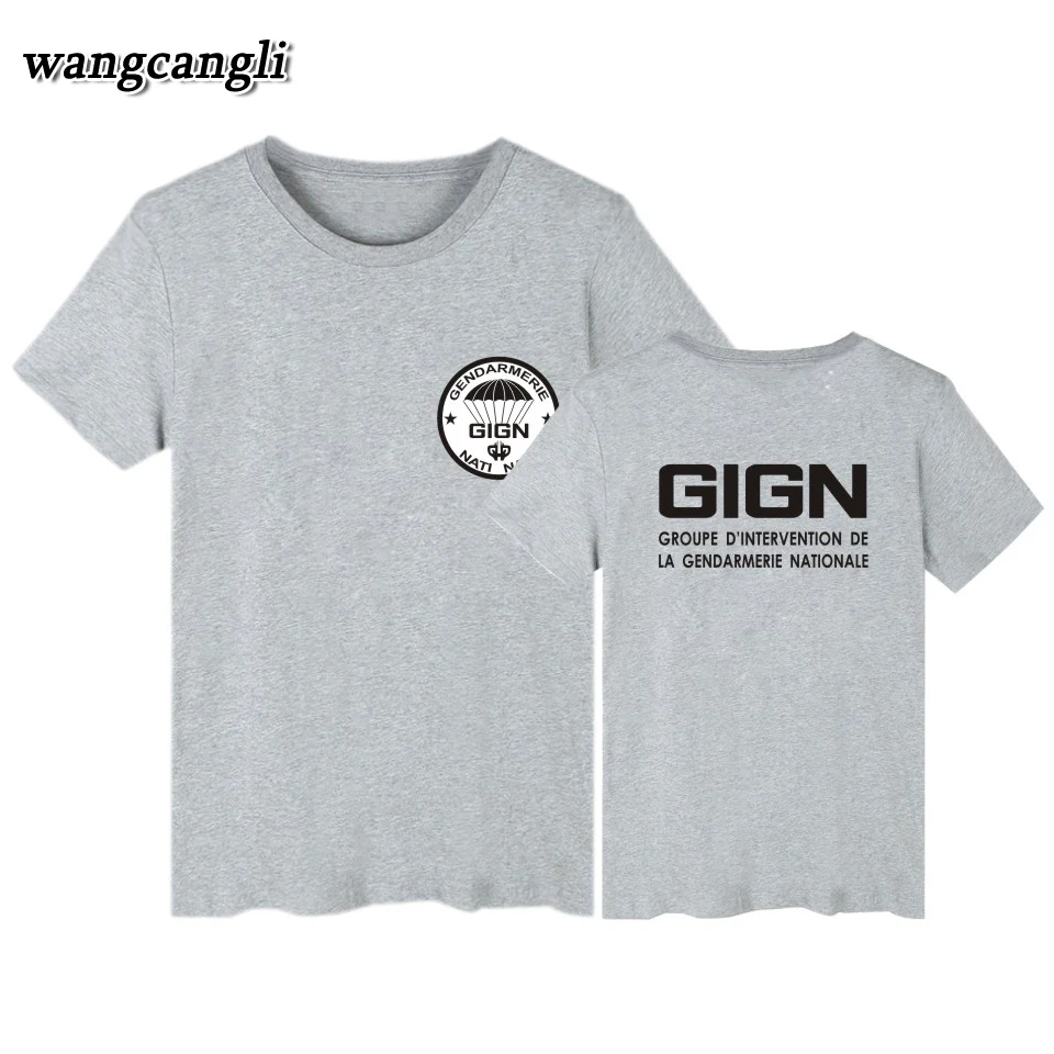 Футболка мужская с изображением французского спецназа элитной полиции команды