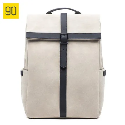 White Xiaomi 90FUN Grinder Oxford Повседневный Рюкзак 15,6 дюймов Сумка для ноутбука от Xiaomi Youpin - Цвет: White