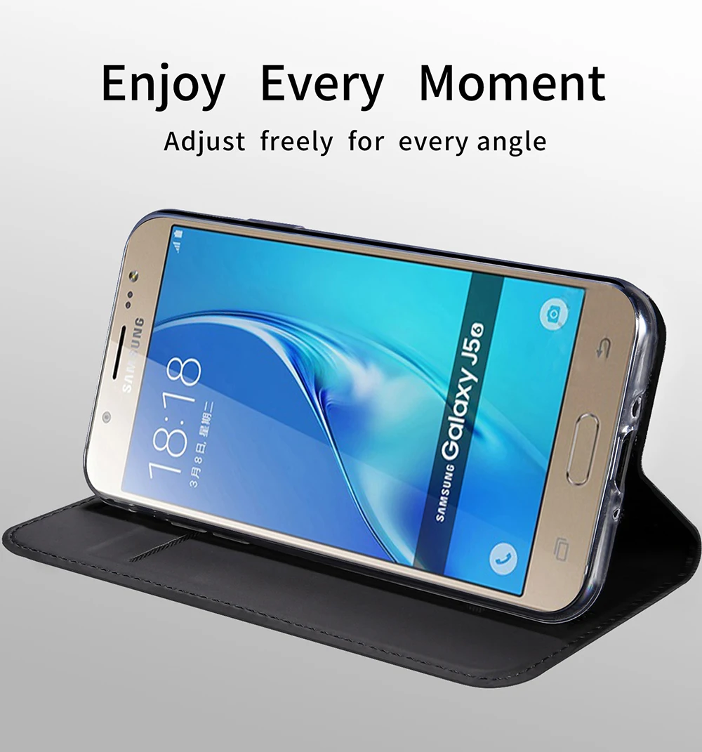Для samsung Galaxy J3 и Galaxy J5 бумажник из искусственной кожи чехол с магнитной книгой и подставкой для карт защитный чехол