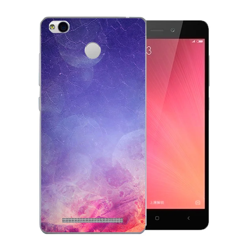 For Xiaomi Redmi 3 Pro Phone Case 3S Color Stone Pattern Soft Silicon Slim Back Cover 5.0 inch for Prime Funda |