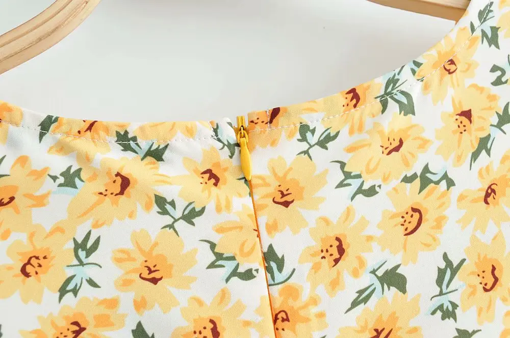 2019 праздничное женское летнее платье жёлтый Подсолнух с принтом круглым вырезом