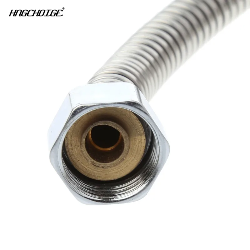 

3m Stainless Steel Flexible Shower Hose Bathroom Water Heater Hose Replace Pipe Chrome Finish