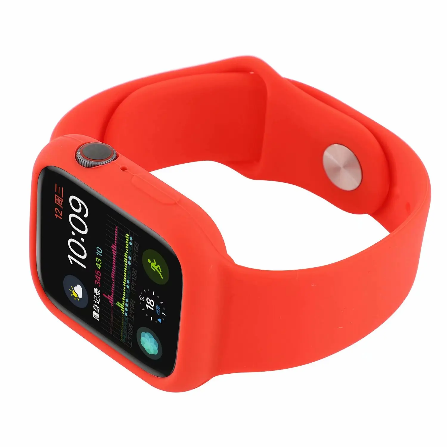 Силиконовый браслет ремешок и ударопрочный чехол для apple watch 4 44/40 мм спортивный ремешок защитный бампер для наручных часов iwatch серии, версия 1, 2, 3, ремешок 42/38 мм