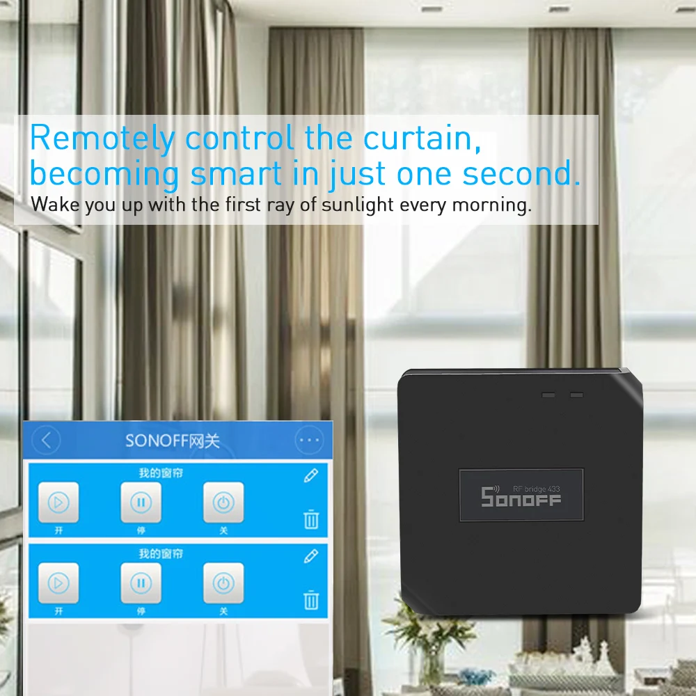 SONOFF Bridge RF Wi Fi 433 МГц с датчиком движения беспроводной детектор PIR2 RIR DW1 пульт