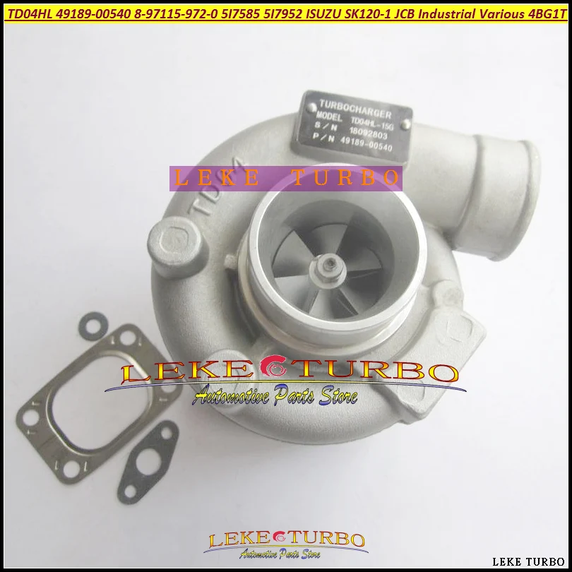 TD04HL 49189 00540 8971159720 5I7585 5I7952 Турбокомпрессор Для ISUZU SK120 1 JCB промышленные различные