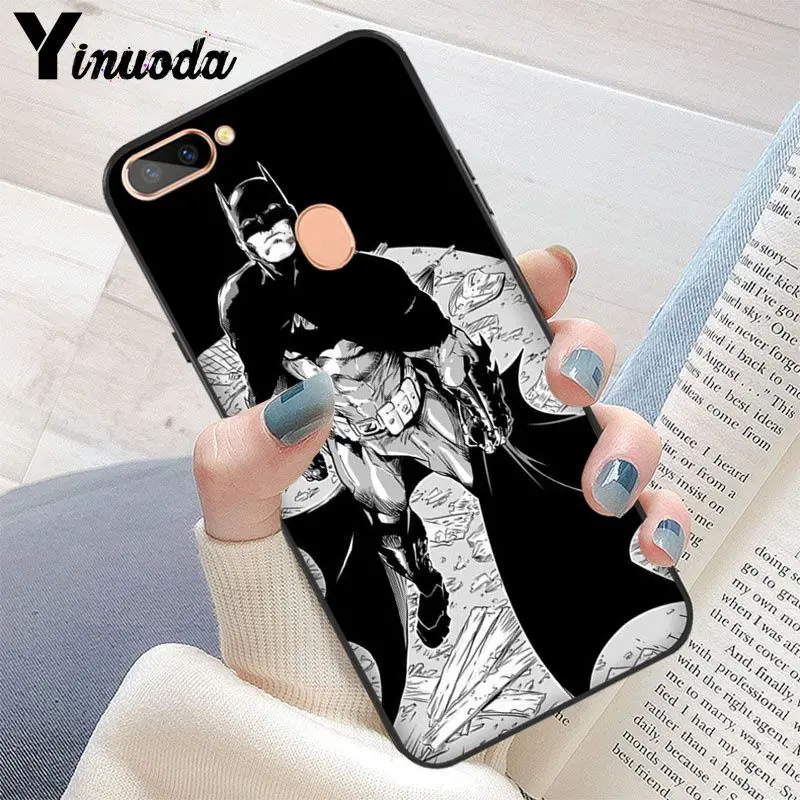 Мягкий силиконовый чехол для телефона Yinuoda Marvel Comics Batman из ТПУ OPPO R11 Plus R11S R17/R17 Neo R9 R9S