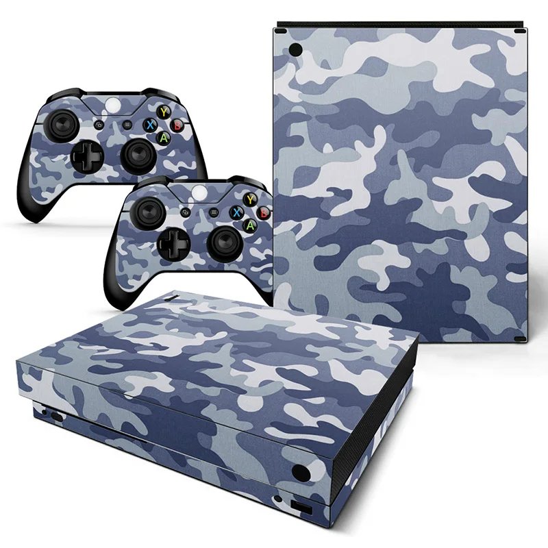 TN06-0750 GOOYIYO-для Microsoft xbox ONE X наклейка геймер консоль контроллер виниловая переводная наклейка, имиджевый камуфляж кожи xbox ONE X наклейка - Цвет: TN06-0750