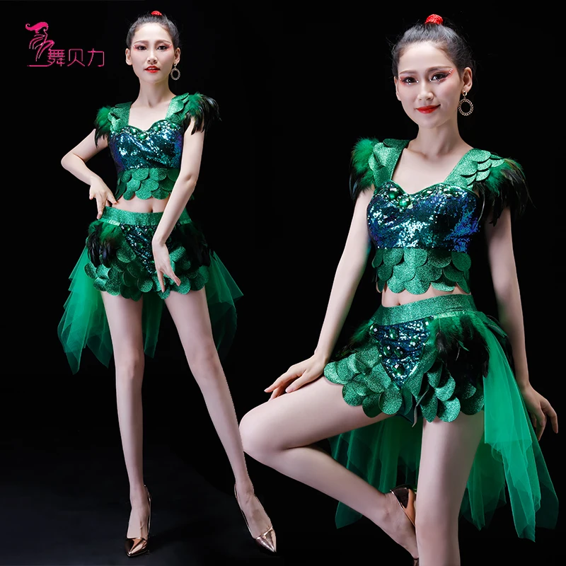 Новый современный танцевальный джазовый костюм для барабанных упражнений