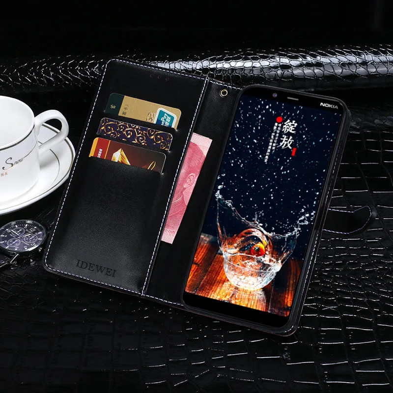 Для Nokia 3,1 плюс чехол бумажник флип Роскошные Крокодил зерна из искусственной кожи Coque чехол для телефона для Nokia 3,1 плюс крышка аксессуары