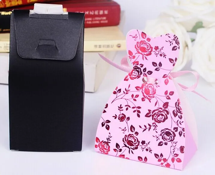 100 шт./компл. Свадебные Подарочные Чехлы смокинг для жениха платье лента