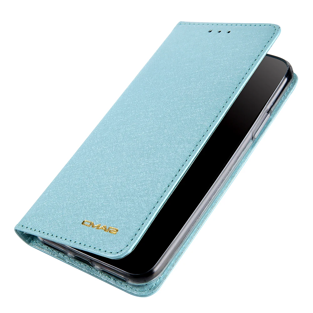 Шелковый кожаный флип чехол для iPhone 11 Pro X XS Max XR держатель карт кошелек 8 7 6S Plus