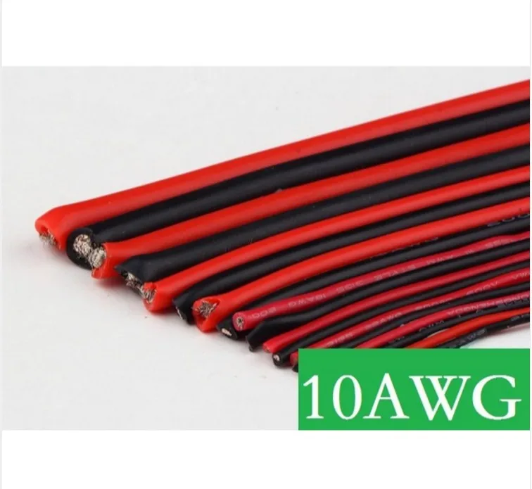 DIY 10 AWG 10AWG #10 силиконовый провод Калибр гибкий запасные части для