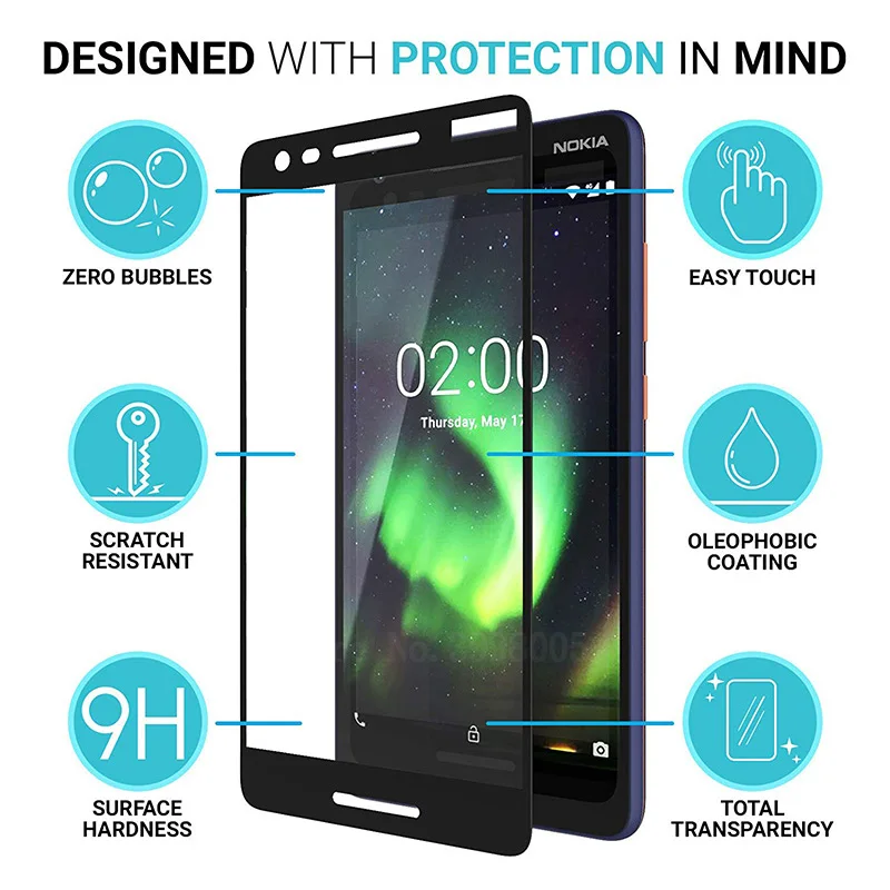Защитное стекло закаленное для Nokia 2 2018 1 TA-1080 TA-1092 TA-1093 TA-1084 TA-1086 | Мобильные