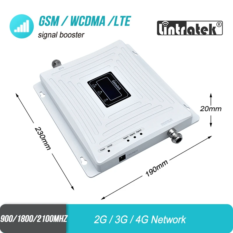 2g 3g 4g усилитель сигнала 900 1800 2100 повторитель трехдиапазонный GSM WCDMA UMTS LTE сотовый