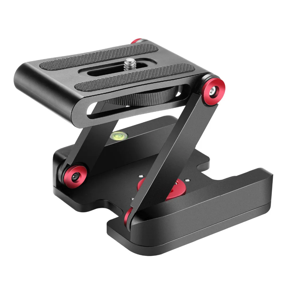 

Neewer Folding Z Flex Tilt Head Tripod Ball Head with Quick Shoe QR Plate -Aluminum Alloy Camera Bracket with Bubble Level