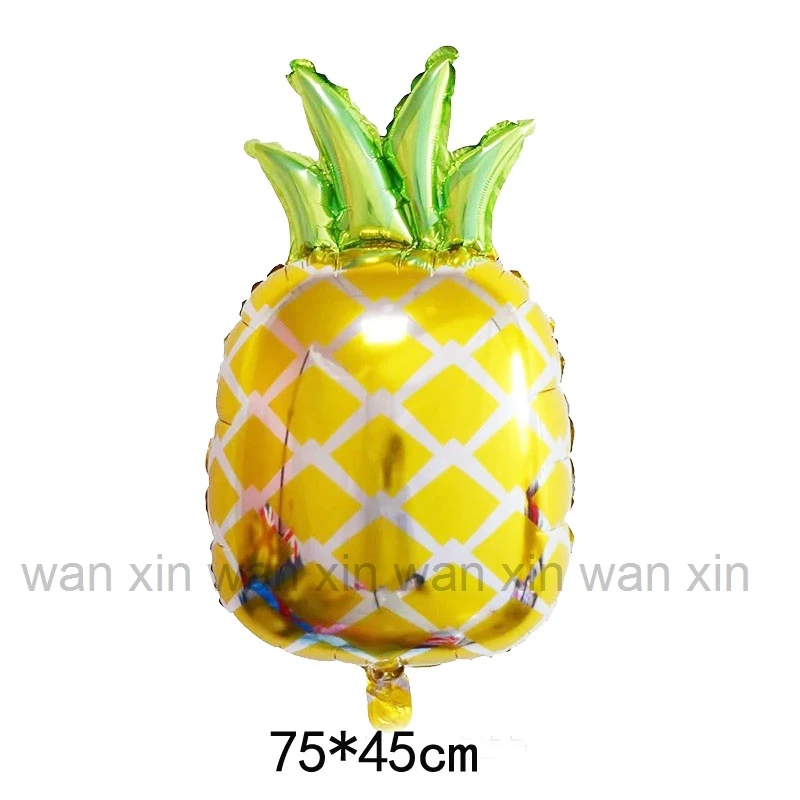 2pc pineapple Новые стильные воздушные шары из фольги для еды, Необычные воздушные шары из гамбургера, поп-кукурузы, Пончика, гелиевые шары, детские игрушки, украшения на день рождения, вечерние воздушные шары - Цвет: 2pc pineapple