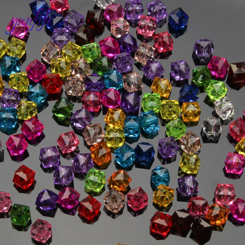 Бусины хрустальные квадратные 12 мм 100 шт./лот | Дом и сад