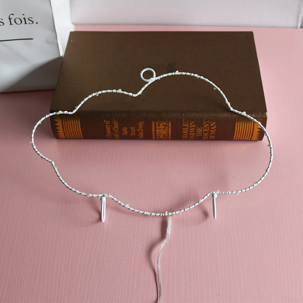 Облако металлическая рамка светодиодный ночник теплый белый креативный