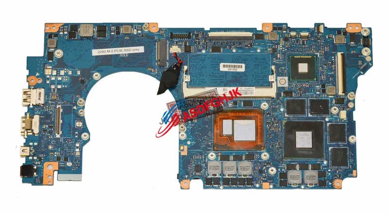Оригинальный дизайн для Asus ROG G501JW материнской платы w/ i7 4750HQ 2 0 ГГц Процессор 60NB0870