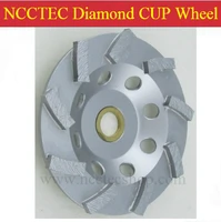 4.5'' Diamond floor coating removal cup Wheels (5 pcs per package) | 110mm Concrete CUP-shaped discs | silver welding 9 segments