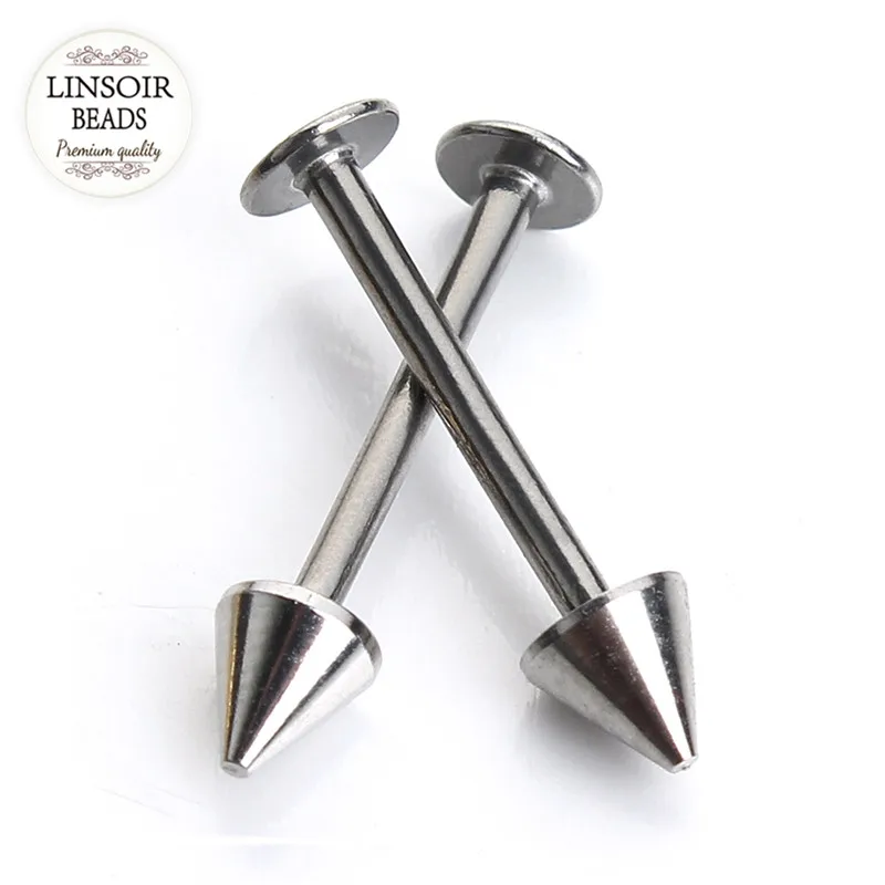 10 шт./лот серьги из нержавеющей стали стрелки гвоздики крючки кольца губы пирсинг