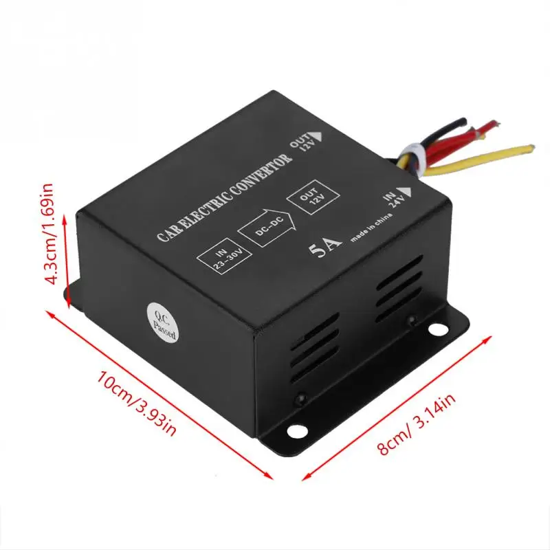 DC 24V 12V автомобиль Питание понижающий трансформатор конвертер принт грузовика