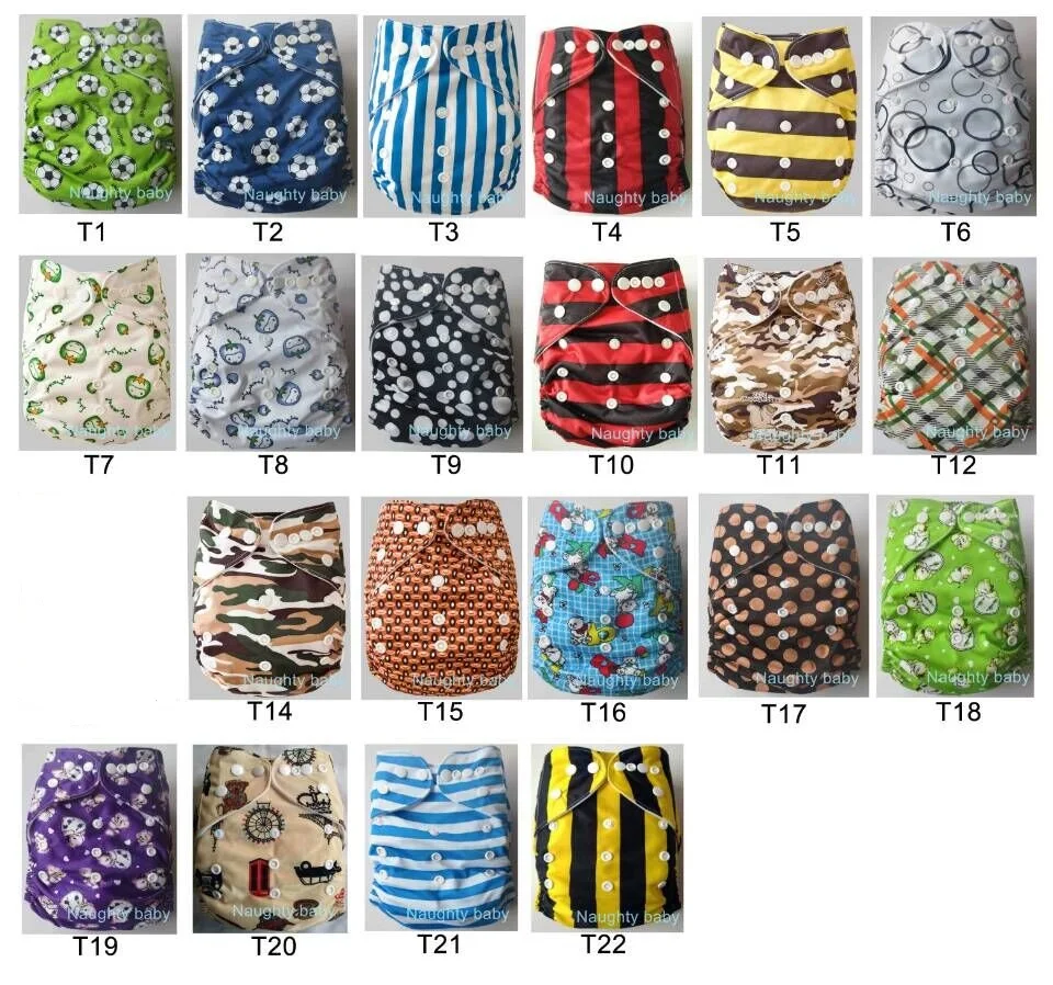 

Free Shipping Naughtybaby Adjustable Snaps Washable Cloth Diapers Leaking Guard Urine Nappies 160 Sets 1+2 Microfiber Inserts