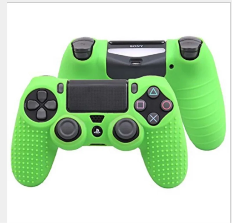Anti-slip Silicone Cover Skin Case for Sony PlayStation Dualshock 4 PS4 DS4 Pro Slim Controller &amp Stick Grip / 100pcs | Электроника