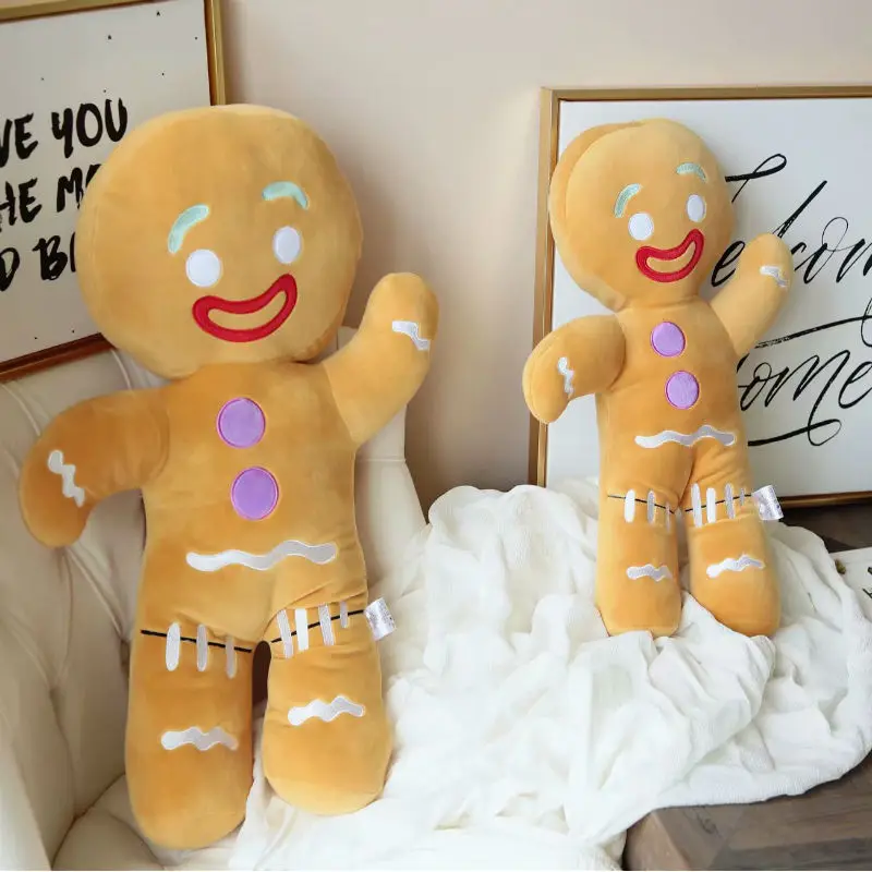 Набивной имбирь 30/45/60 см плюшевая игрушка рождественский подарок для