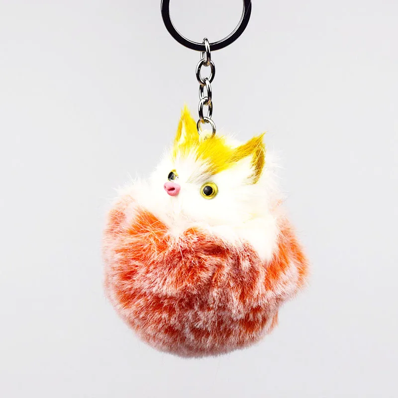 1 шт. помпон искусственный мех кролика Шарм брелок автомобиль сумка Для женщин