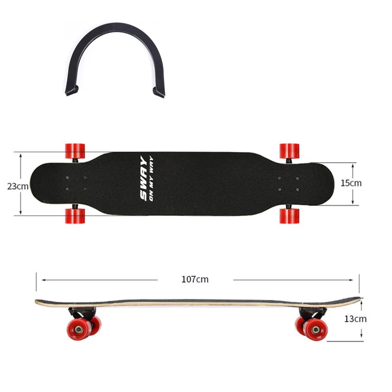 Новый Бампер Защитный скутер полоски для корпуса скейтборда анти столкновения