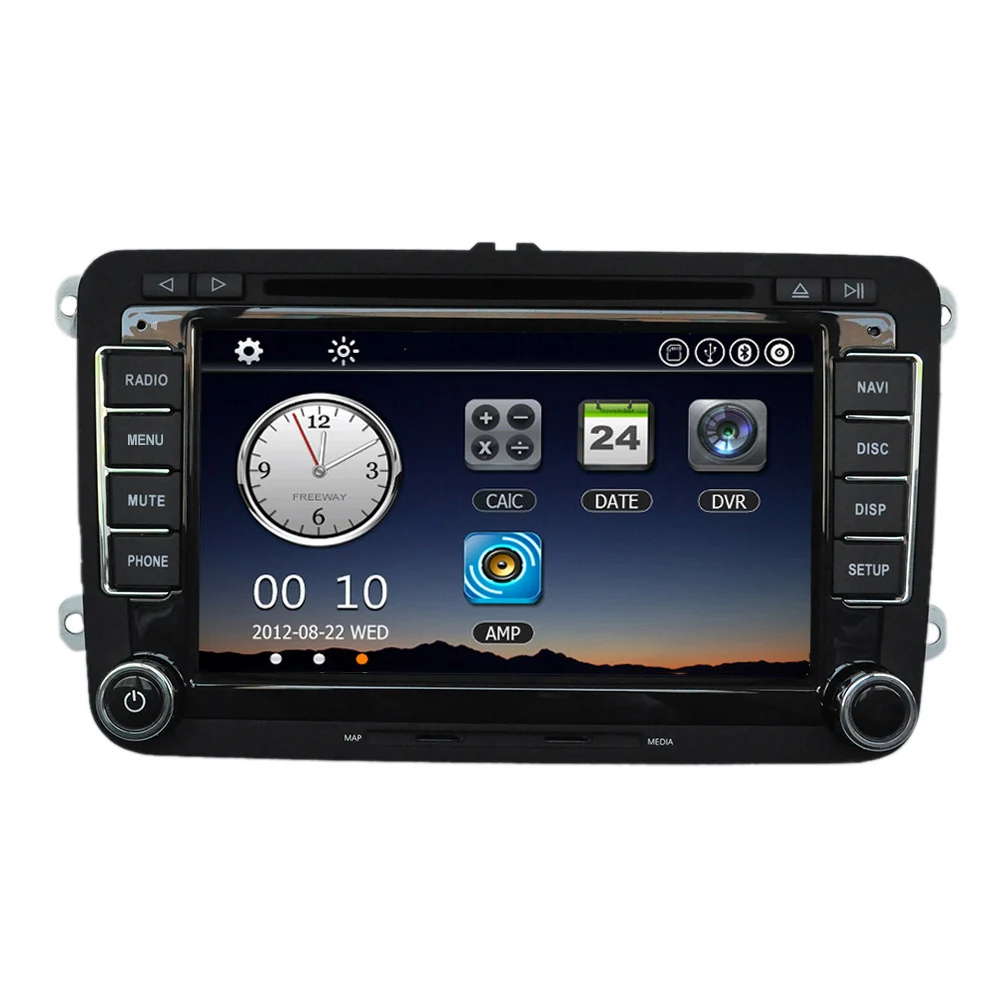 Универсальный автомобильный DVD плеер 7 дюймов 1080P GPS навигация BT радиоприемник 2 Din