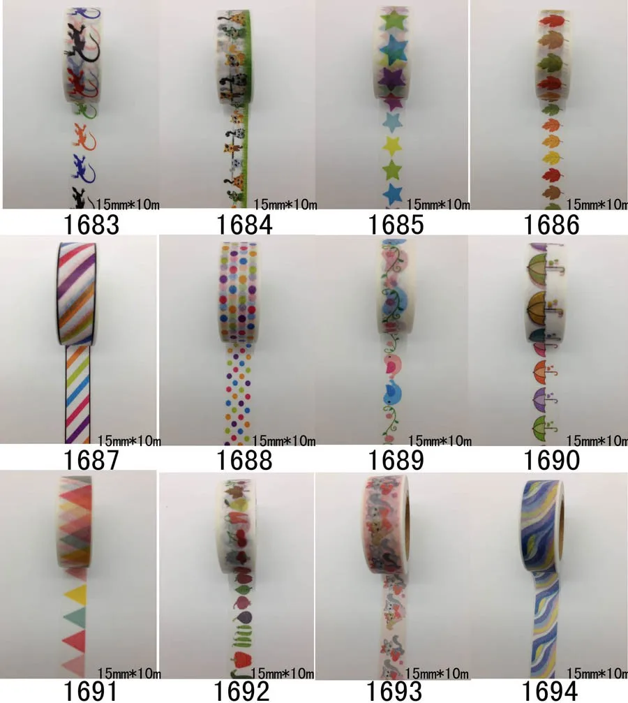 2298 моделей diy клейкой ленты Комплект 30 шт./лот Цветочный принт деко DIY Стикеры/клей японский ленты jiataihe васи ленты оптом