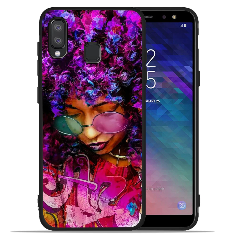 Мягкий силиконовый чехол для samsung Galaxy A50, чехол для девочек в африканском стиле, чехол для samsung A10 A20 A30 A40 A70 M10 M20, чехол, Etui