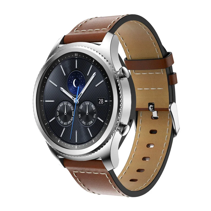 Ремешок для часов Samsung Gear S3 Classic Frontier ремешок из натуральной кожи 22 мм со стальной