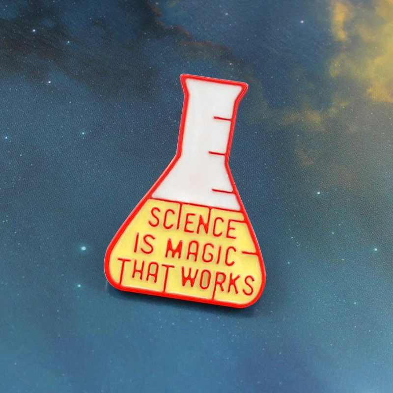 Новые Science Bitch булавки броши значки химический X Science это магия, которая работает научный эксперимент Кубок наука подарок для влюбленных