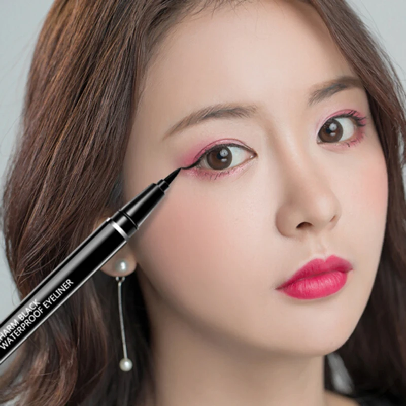 Профессиональная черная жидкая подводка для глаз водостойкая Стойкая карандаш