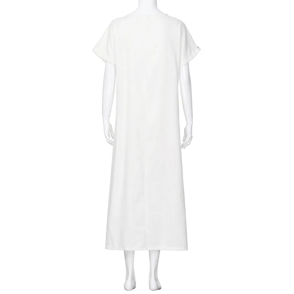 Свободное длинное платье кафтан женское модное Повседневное в полоску с вырезом