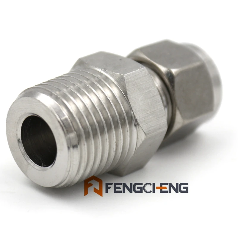 3/8 &quotКОМПРЕССИОННЫЙ x 1/2&quot Мужской NPT SUS304 трубный Компрессионный фитинг оптом и в
