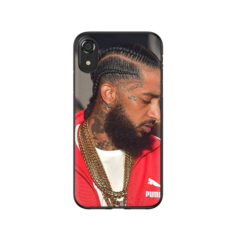 Мягкий чехол для телефона Rapper Nipsey Hussle для iPhone 5 5S 6 6S Plus 7 8 Plus X XR XS 11 Pro Max - Цвет: B1