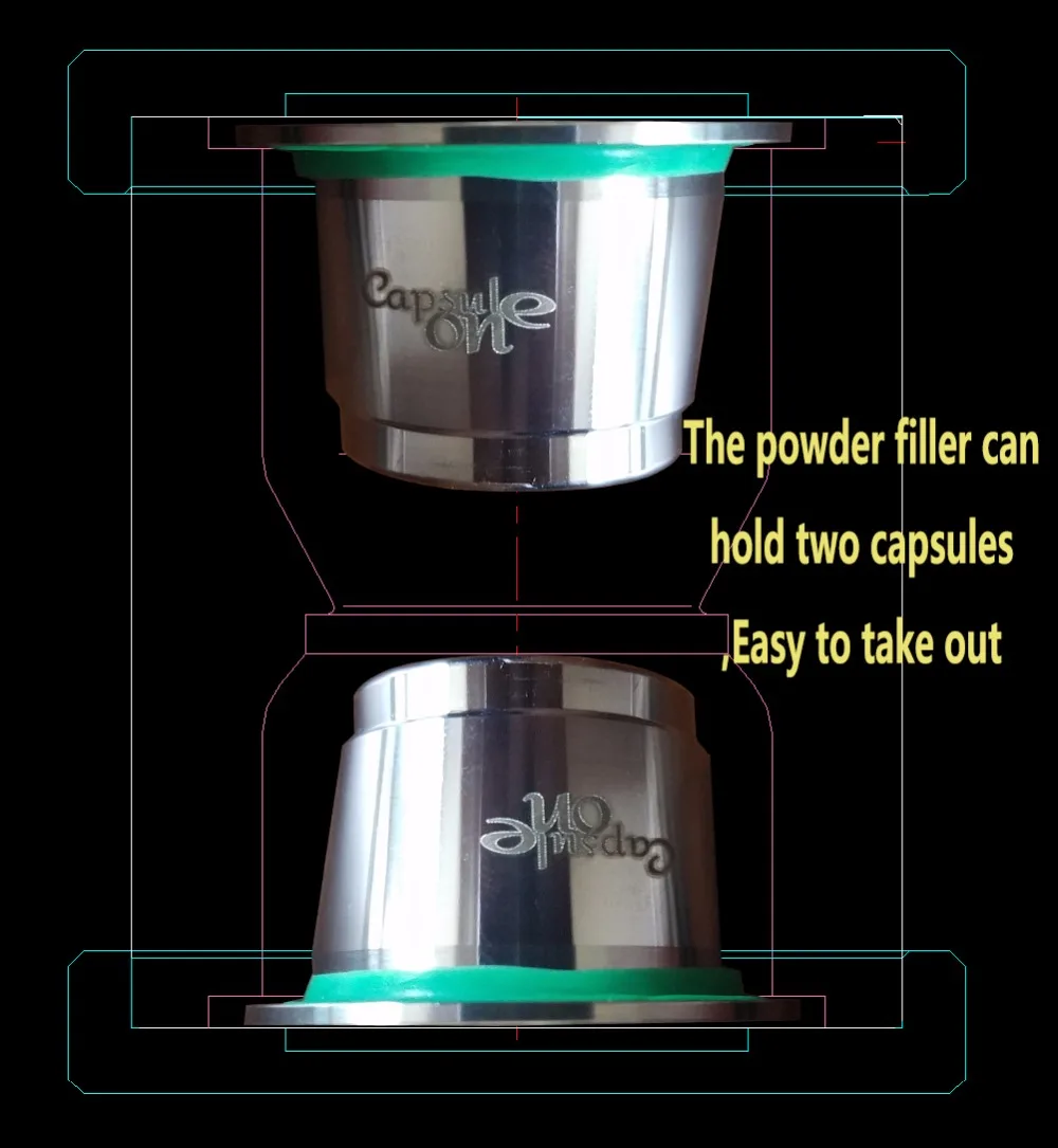 

capsulone STAINLESS STEEL Metal Capsule Compatible for Nespresso Refillable Reusable coffee capsule