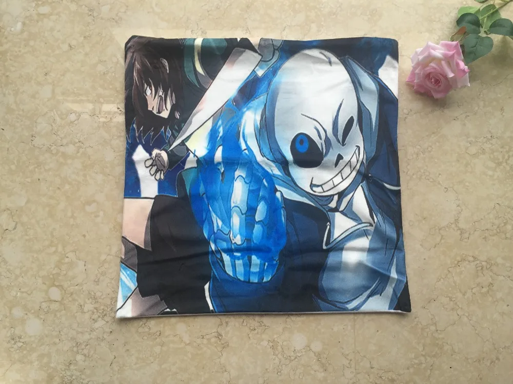 Аниме undertale на коньках Сноубординг стикеры брендов с самая лучшая подушка чехол откидная крышка привлекательного дизайна с роскошным принтом наволочка прямоугольник квадратная Подушка Чехол