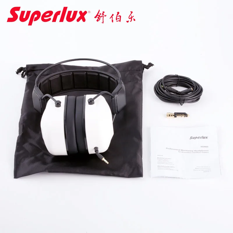 Superlux HD665 с закрытым задним креплением на голову профессиональный студийный монитор Запись наушники гарнитура для барабанщика и бас-проигрывателя