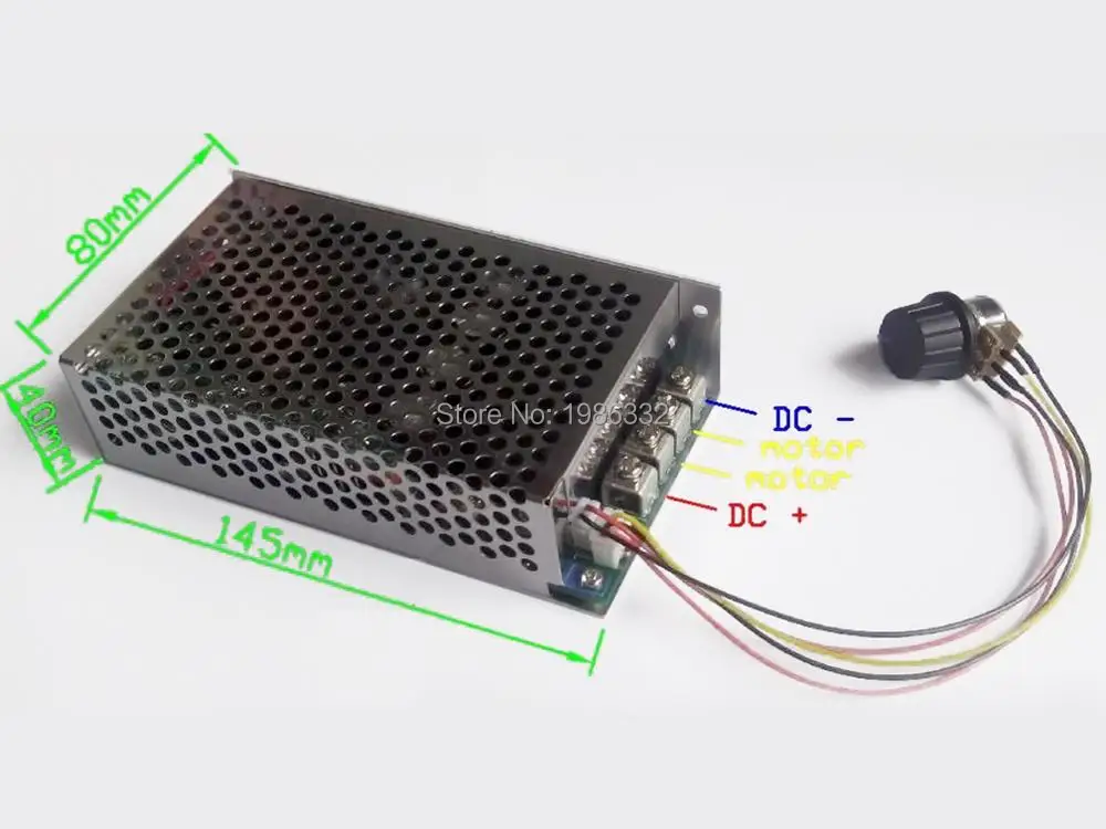 WS16 10-30 в 80A Макс 2400 Вт регулятор скорости двигателя постоянного тока контроллер